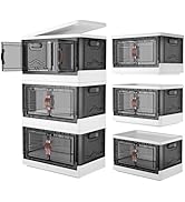 Vivihomety 8.4 Gal Storage Bins with Lids, Large Plastic Storage Bins Closet Organizers and Stora...