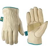 Wells Lamont Women's Water-Resistant Leather Work Gloves | Puncture Resistant, Reinforced, HydraH...