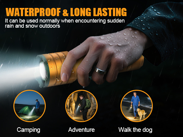RECHARGEABLE FLASHLIGHTS HIGH LUMENS