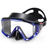 Snorkel Diving Mask, Ultimate Pano 3 HD Snorkeling Mask Anti-Fog Swim Mask Goggles with Nose Cove...