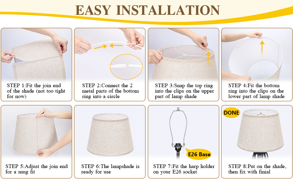 Lampshade for floor lamps