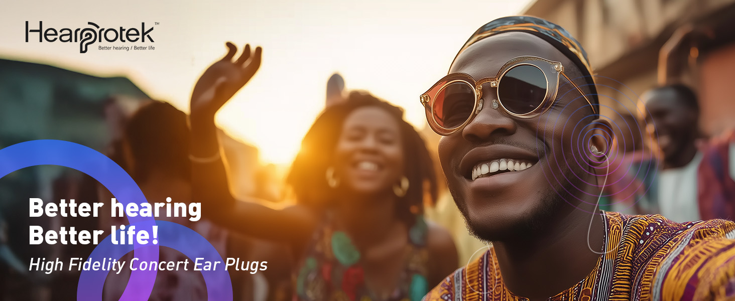 Hight fidelity concert ear plugs for noise reduction hearing protection