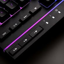 Signature light bar with smooth, stylish RGB effects