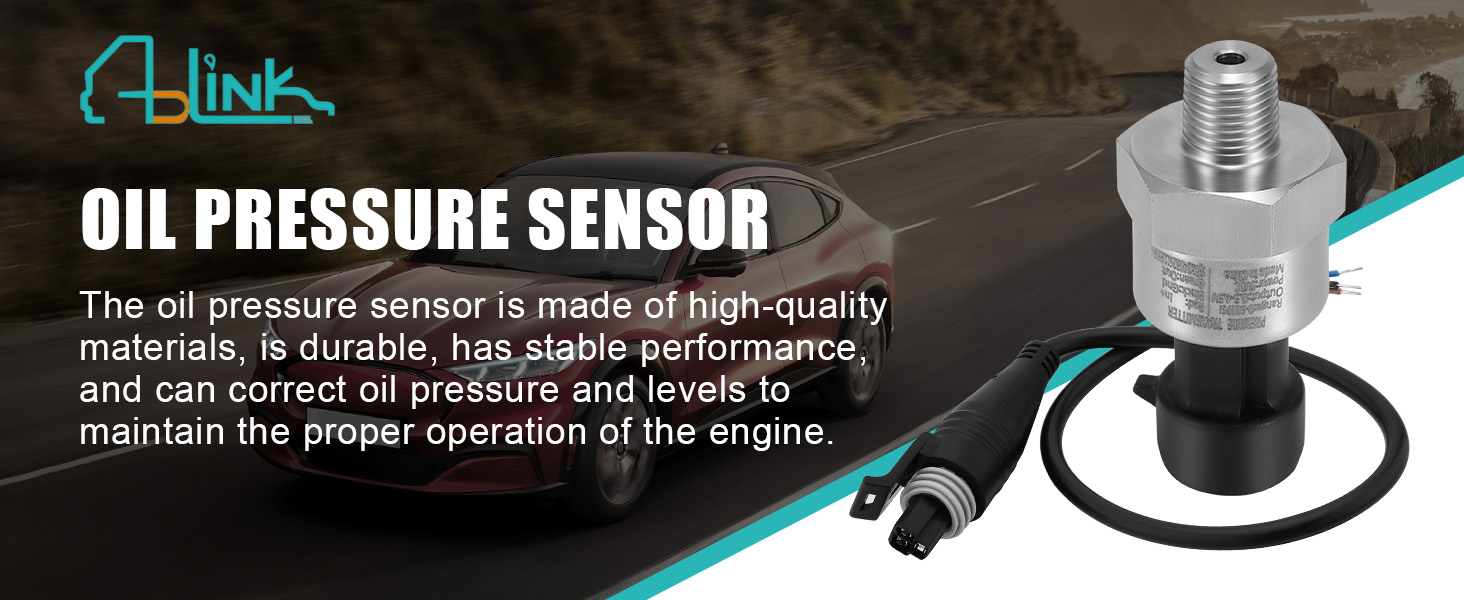 AULINK 500 PSI Pressure Transducer Sender Sensor with 1/8" -27 NPT 316 Stainless Steel Thread