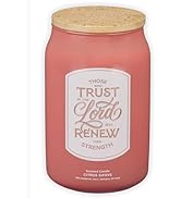 Christian Art Gifts Trust in the Lord Bible Verse Scented Candle: Soy Wax, Pure Essential Oils, C...