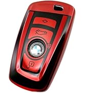 Creativity Suitable for BMW Key fob Cover. Advanced Soft TPU Key Box is Compatible with X1 X3 X4 ...