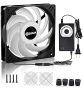 MEGAttA 120mm Cooling Fan with AC Plug,High Speed 2500 RPM Low Noise,Cooling for Receiver,Raspber...