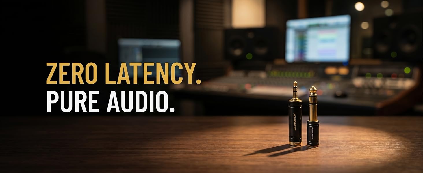 3.5mm to 1/4'' Stereo Audio Adapter, 3.5mm to 1/4'' (6.35mm) Headphone Adapter