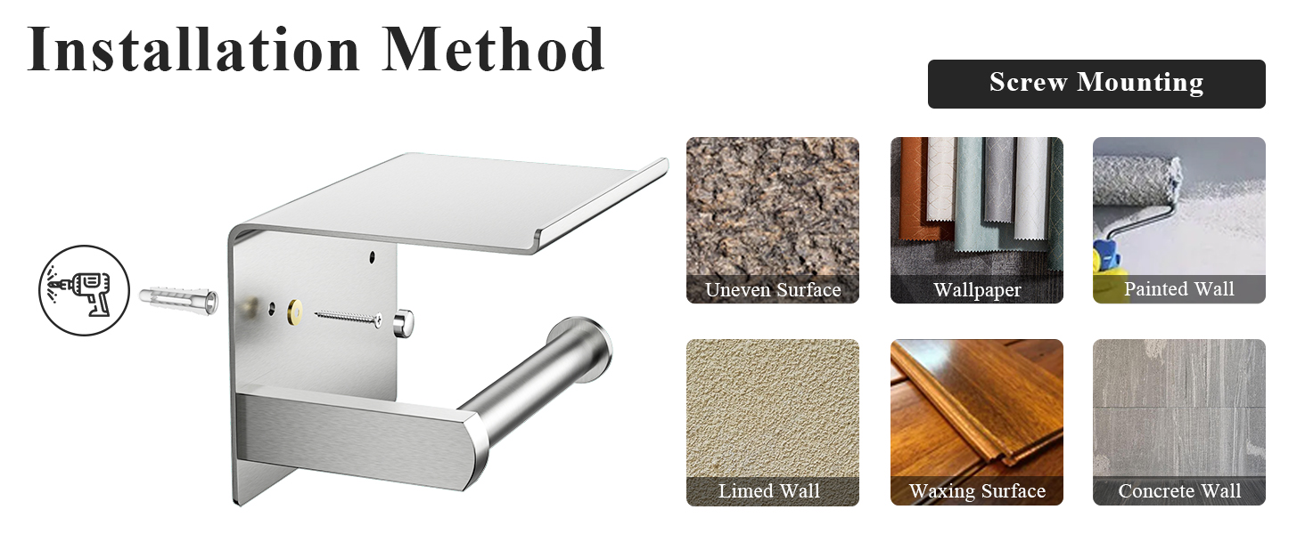 toilet paper holder with storage