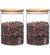 umieo Glass Food Storage Containers with Lids, Small Storage Containers 27oz Set of 2, Glass Stor...