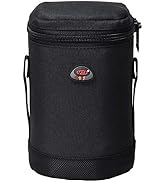 BPAULL Camera Lens Case DSLR Camera Lens Bag Fits for Canon Nikon Pentax Sony Olympus Panasonic a...
