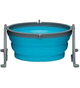 Loving Pets - Bella Roma Portable Travel Dog Bowl Collapsible Dog Food & Water Bowl (Blue, Small)