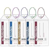 Holland America Luggage Tag Holders, Clear Cruise Luggage Tag Holder Zip Seal with Steel Loops,Fi...