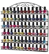 Home-it Nail Polish Rack Nail Polish Organizer Holds up to 102 Bottles Metal Frame, Unbreakable (...
