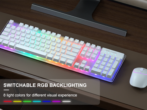 SWITCHABLE RGB BACKLIGHTING