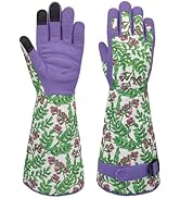 MSUPSAV Gardening Gloves for Women and Men, Thorn Proof&Puncture Resistance Garden Gloves,Gauntle...