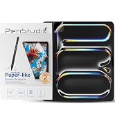 Penstudio Paper-Feel Screen Protector for iPad Pro M4 13 Inch, Anti-Glare Matte PET Film for Draw...