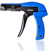 Cable Tie Gun, Fasten and Cut Zip Tie Tool with Steel Handle, for Tightening and Cutting Off Nylo...