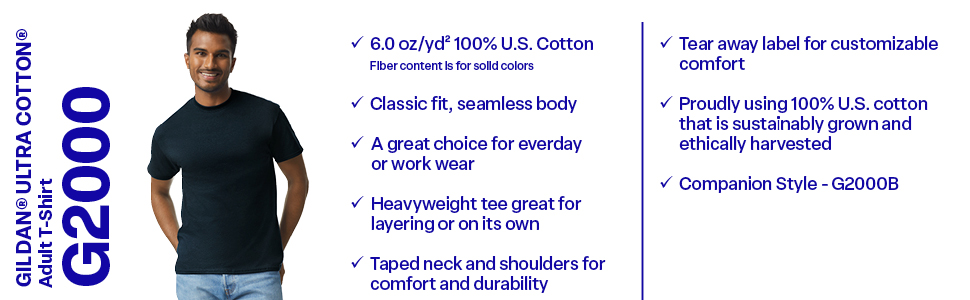Gildan A+ G2000 Product Description 2025 Gildan Blue