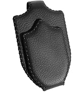 AMVOYOA Sunglass Holder for Car Sun Visor Sunglasses Clip Magnetic Leather Glasses Eyeglass Holde...