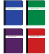 Oxford Poly Composition Notebook 4 Pack, College Ruled Paper, 9-3/4 x 7-1/2 Inches, 80 Sheets, As...