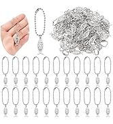 HOBBIESAY 50 Sets Fish Keychains Alloy Christian Keychain Bulk for Father Gifts Metal Fish Key Ch...