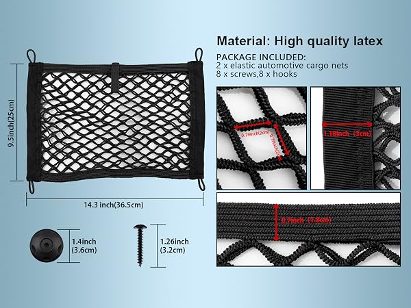 Small Cargo Net Pouch Bag