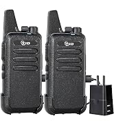 TIDRADIO TD-M8s Walkie Talkies, Portable FRS Two-Way Radios Rechargeable,Hands Free, Long Range, ...