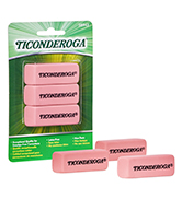 Ticonderoga 3 Pack Pink Erasers