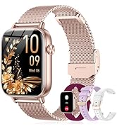 Lefitus Smart Watch for Women (Answer/Make Call), 1.85" HD Touch Screen Fitness Tracker with 4 Ba...