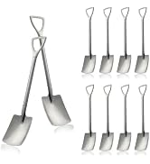 8 Pack 6” Small Shovels Desserts Spoons for Coffee, Espresso, Tea, Party, Kitchen, Gelato, Demita...