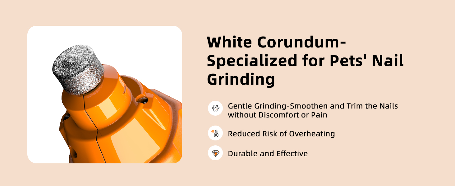 White Corundum Grinding Head