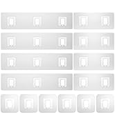 Lsnisni 14 Pack Shower Caddy Adhesive Replacement, Waterproof Shower Shelf Adhesive Strips, Stron...