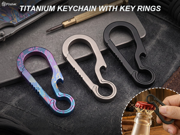 titanium key ring
