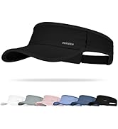 Sukeen Sports Sun Visor Men Women Lightweight Quick-Dry Visor Hat with Sunglasses Slots Athletic ...