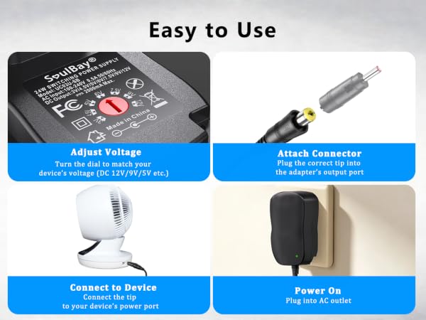 ac dc adapter transformer DC 3V 12V 5V 6V 7.5V 9V 4.5V 1A 0.5A 2A