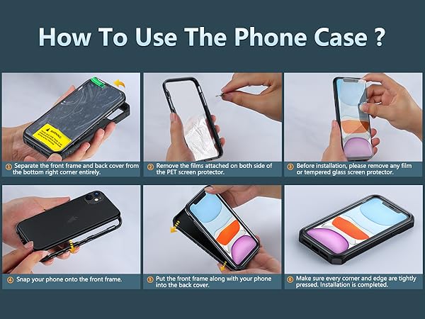 iphone 11 phone case with screen protector