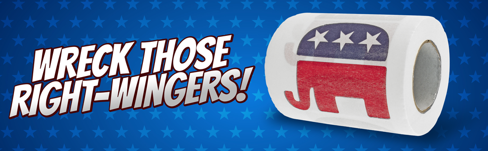 Fairly Odd Novelties Republican GOP Logo Novelty Toilet Paper