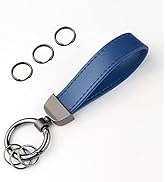 Turcee Leather Car Keychain, Creative Personality Key Fob, Accessories Universal Keychain for Men...