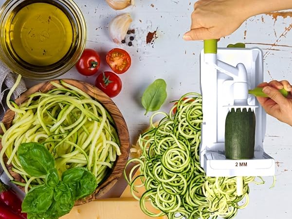 spirializers spira slicer spiralizer 5 blade vegetable slicer strongest and heaviest duty mandoline