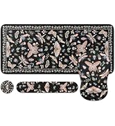 iLeadon Large Mouse Pad and Keyboard Wrist Rest,4in1 Desk Pad Set for Computer Keyboard,Long Flor...