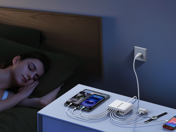 10-Port USB C Charging Station