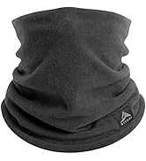GXCROR Winter Neck Warmer, Reversible Fleece Gaiter Scarf, Windproof Face Mask for Men & Women
