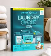 Uproot Clean Laundry Cycle Pro: 3-Step Pet Hair Laundry Set, Unscented | Pet hair & odor control ...