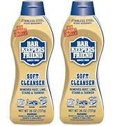 Bar Keepers Friend Soft Cleanser Liquid (26 oz - English/Spanish) - Multipurpose Cleaner & Rust S...