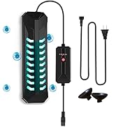 JAHEA Aquarium Clean Light,15W&18W&22W UV Sanitizer Submersible Light with Timer,Double Tube Aqua...