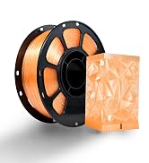 iBOSS PLA Plus Transparent 3D Printer Filament, Transparent Glitter Orange PLA+ Filament 1.75 mm ...