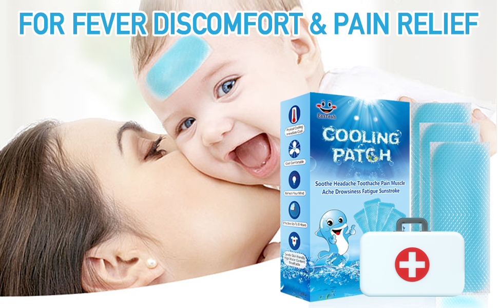 Cool Pads Designed For Fever Discomfort & Pain Relief