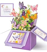 Hierein Birthday Cards for Women, Butterfly Pop Up Card Box, Happy Birthday Gifts Cards for Women...