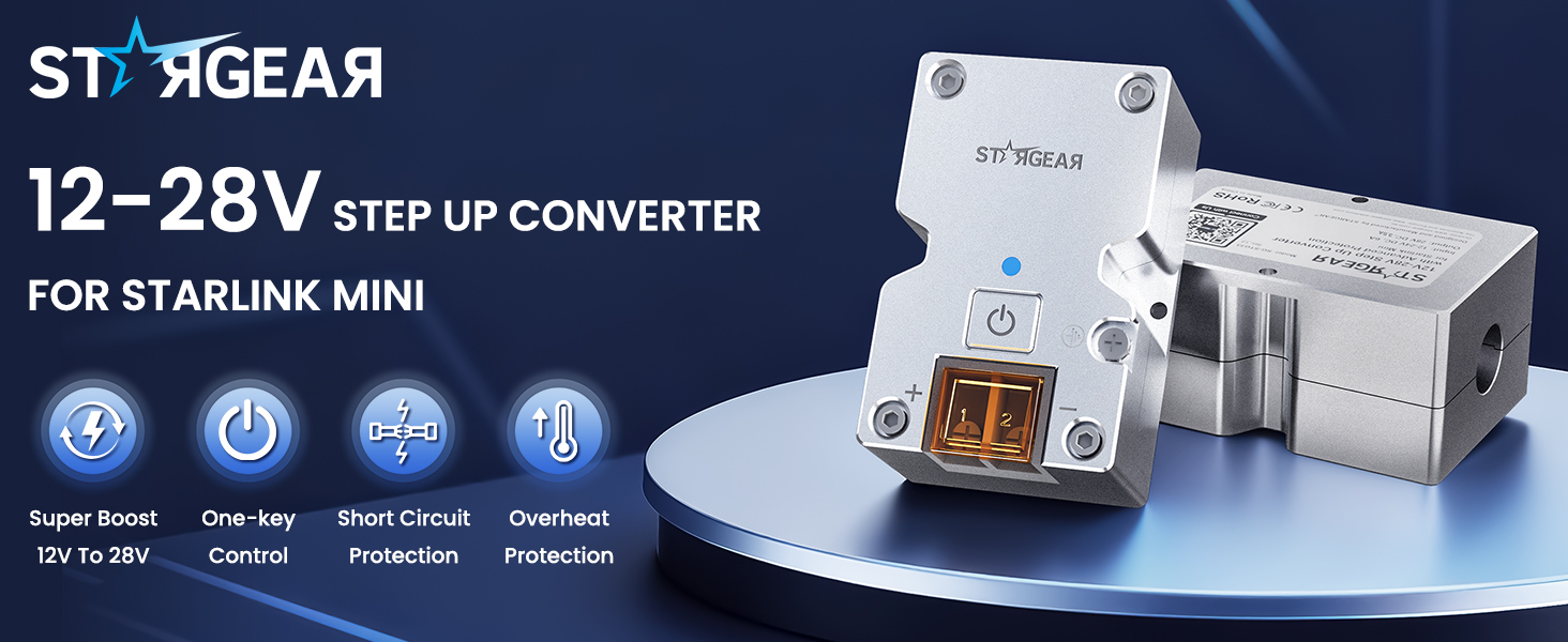 Starlink Mini 12V Adapter DC Step Up Converter